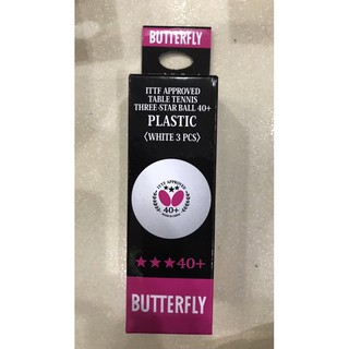 QUẢ BÓNG BÀN BUTTERFLY 3 SAO 40+ (1 hộp 3 quả)