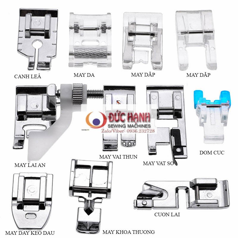 Bộ chân vịt  11&amp; 16 cái cho máy may gia đình đa năng