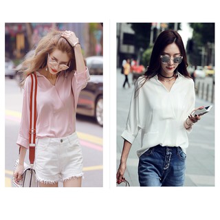 Áo Sơ Mi Cổ Chéo Cánh Dơi