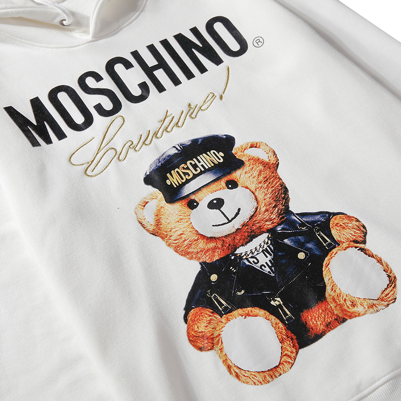 Áo Hoodie Dài Tay In Chữ Moschino Cá Tính Dành Cho Các Cặp Đôi