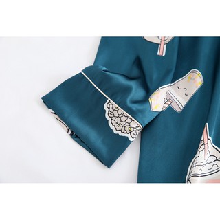 [ĐỒ ĐÔI] BỘ NGỦ NAM NỮ PIJAMA LỤA CAO CẤP
