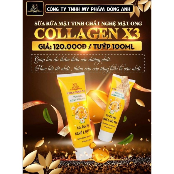 Sửa Rửa Mặt Collagen X3