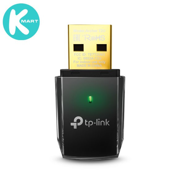 USB thu WiFi TP-Link Archer T2U Chuẩn AC 600Mbps - Hãng chính hãng