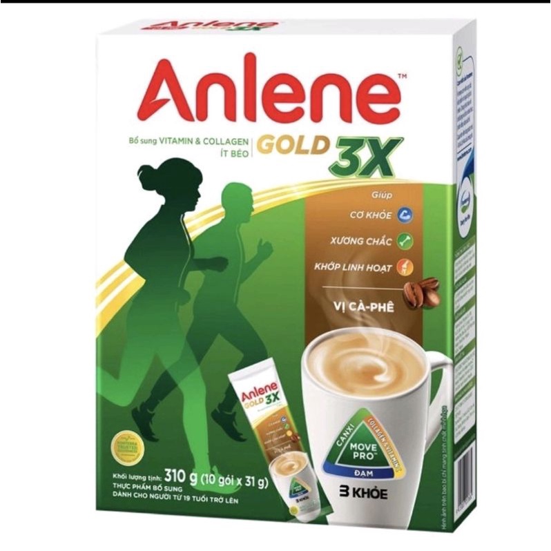 [Mã 44FMCGSALE1 giảm 0.1 đơn 250K] Sữa bột Anlene cafe 310g (Date mới)