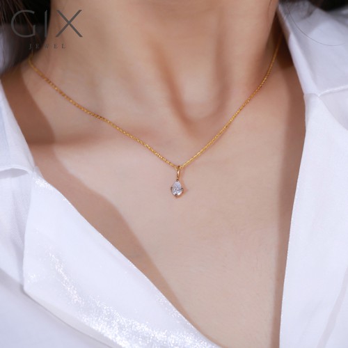 Mặt dây chuyền đá hình giọt nước cao cấp Gix Jewel MDC12