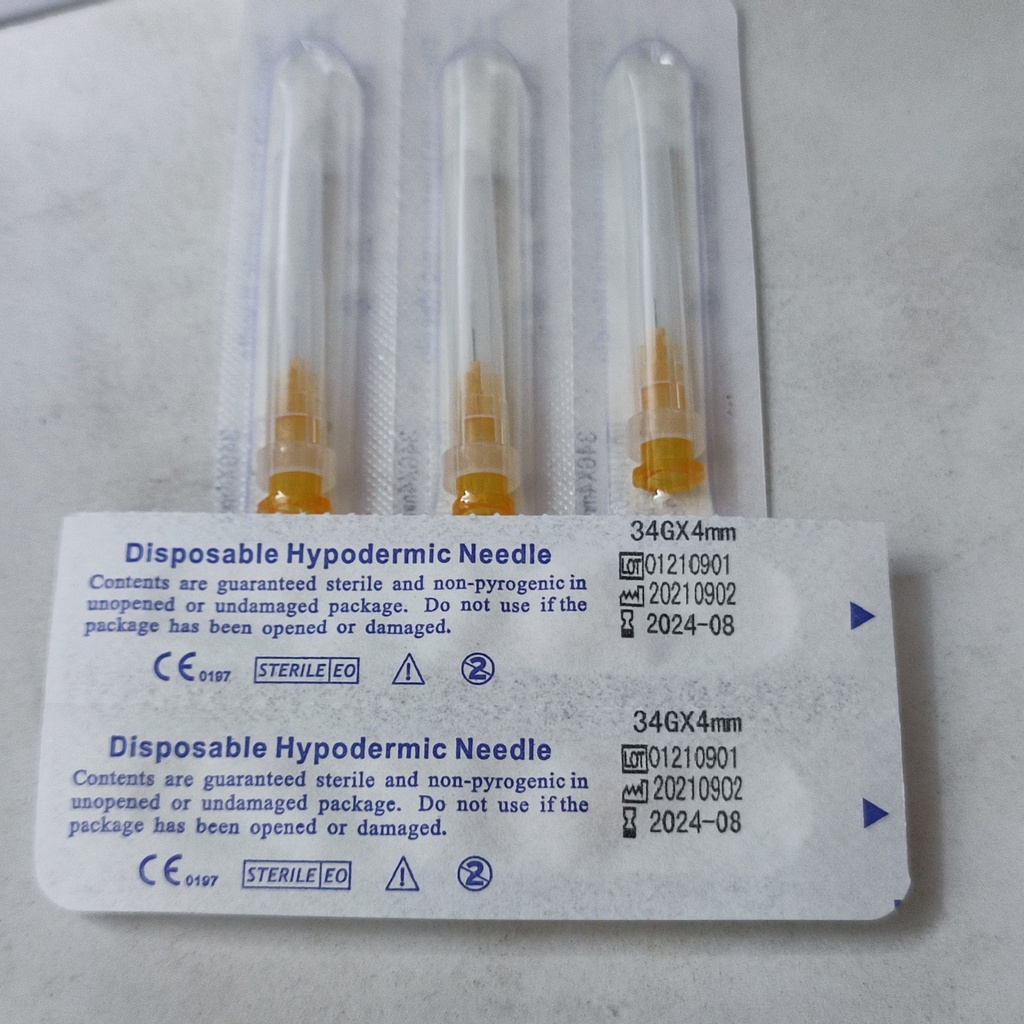 (Q1-HCM) Hộp Kim Meso 34G-4mm Magicalift | Hộp Kim Tiêm Dưỡng Chất Conpuvon - Bangda 34G (100 cây)