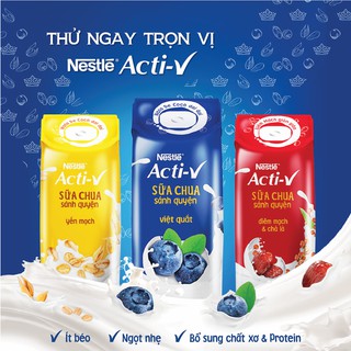 Sữa Chua Nestlé Acti-V 180ml thùng 24 hộp