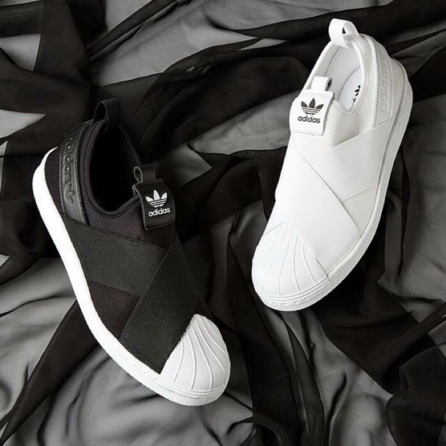 [Pass] Giày Slip On Adidas Chính Hãng US ALLWHITE 37