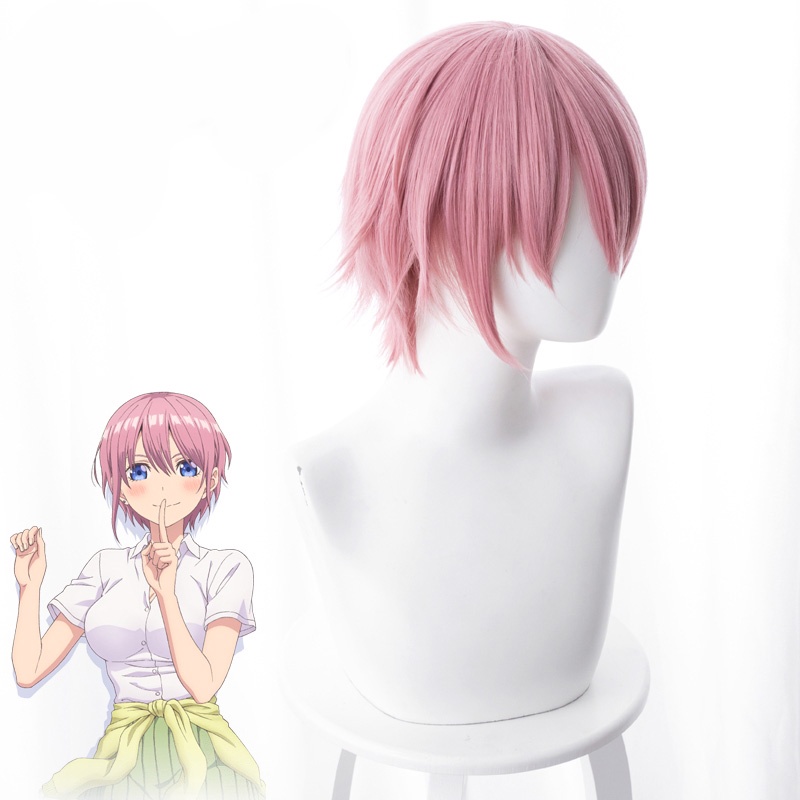 [sẵn] Wig/tóc giả cosplay Ichika Nakano - Gotoubun no Hanayome: Nhà có năm nàng dâu màu hồng [Miu Cos