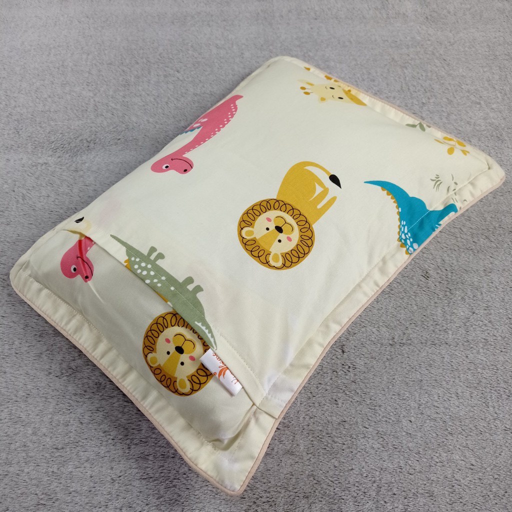 Gối trẻ em cotton 100%  gối cho bé 1 đến 10 tuổi mềm mát thấm mồ hôi tốt