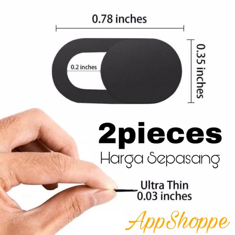 Set 2 Vỏ Bọc Webcam Bảo Vệ Riêng Tư Bằng Abs Siêu Mỏng Sự Bảo Vệ