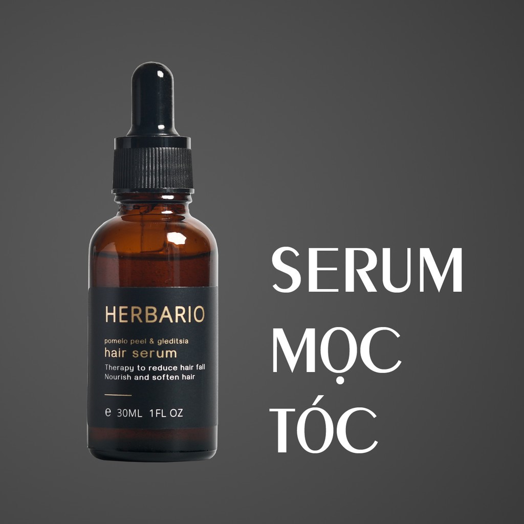 Serum mọc tóc vỏ bưởi và bồ kết Herbario 30ml