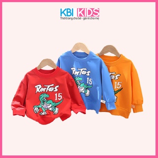 Áo Thun Dài Mặc Đi Chơi, Đi Học Cho Bé Từ 1-6 Tuổi, Mã K29, Chất Cotton Co Giãn Tốt Hình Khủng Long Bo Ống Đẹp