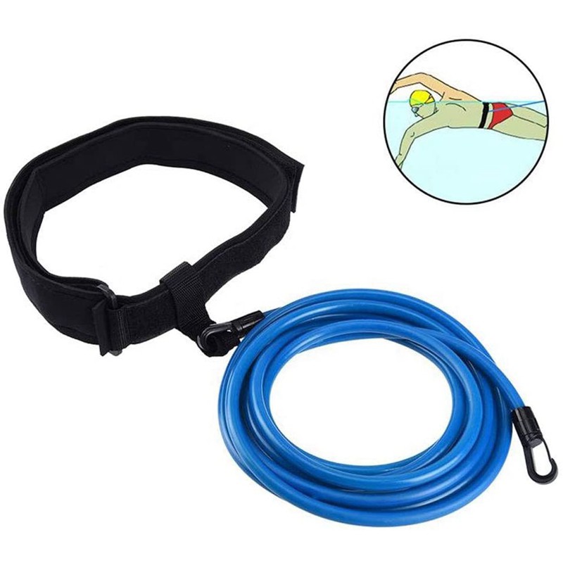 Swim Training Belt Swimming Bungee Training Rope Swimming Resistance Bands for Stationary Resistance Training