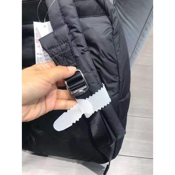 SALE-Balo form vuông  Topie Shop backpack--Màu trắng và đen sang chảnh