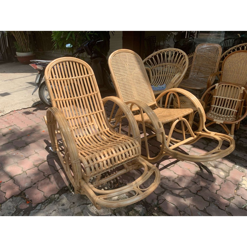 Ghế Mây Bập Bênh Thư Giãn HOME MÂY - 100% Mây Tự Nhiên Chất Lượng Cao