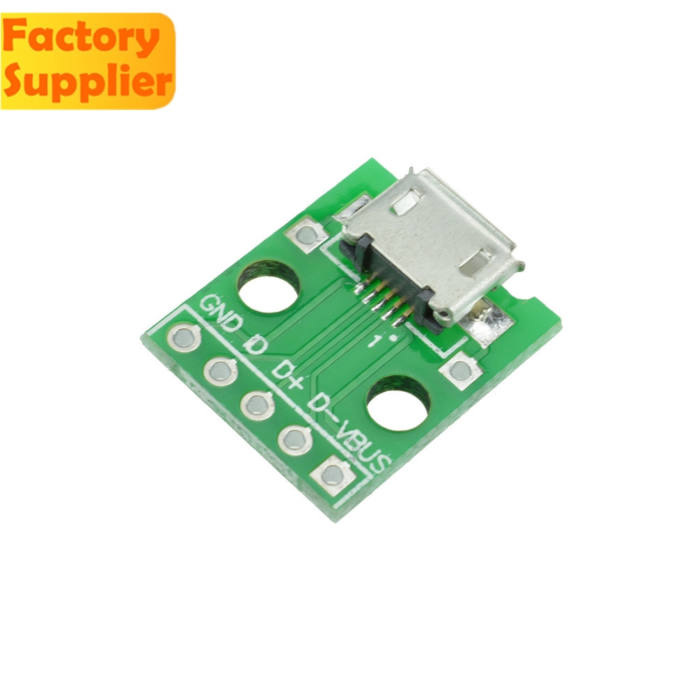 1 Bảng Mạch Chuyển Đổi Micro Usb Sang Dip 5pin Female Type Type Pcb Usb-01