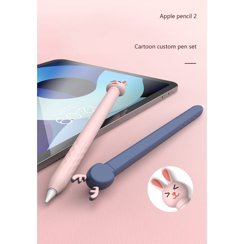 Bao Case Animal Cute bảo vệ cho bút Apple Pencil 1 / Pencil 2.