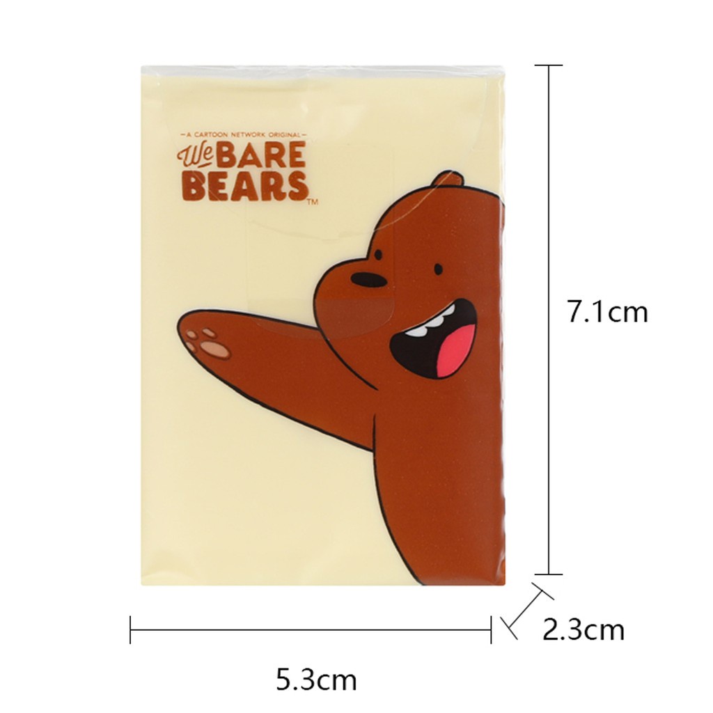 Miniso x We Bare Bears Khăn giấy đơn giản 8 tờ 3 lớp