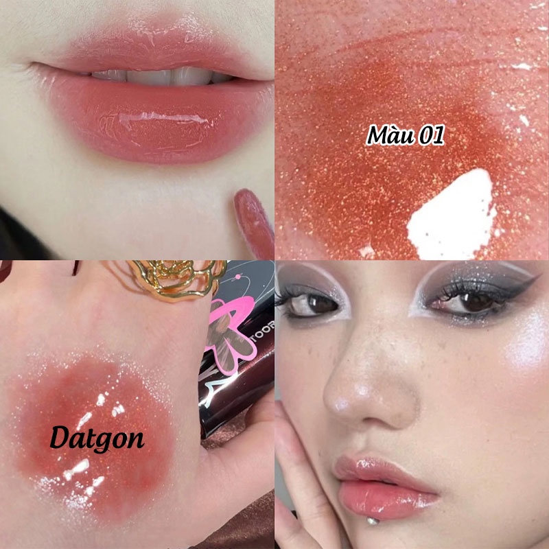 Son Bóng Cappuvini Căng Bóng Mềm Mịn Môi Đen Tai Thỏ Chính Hãng Hàng Nội Địa Trung