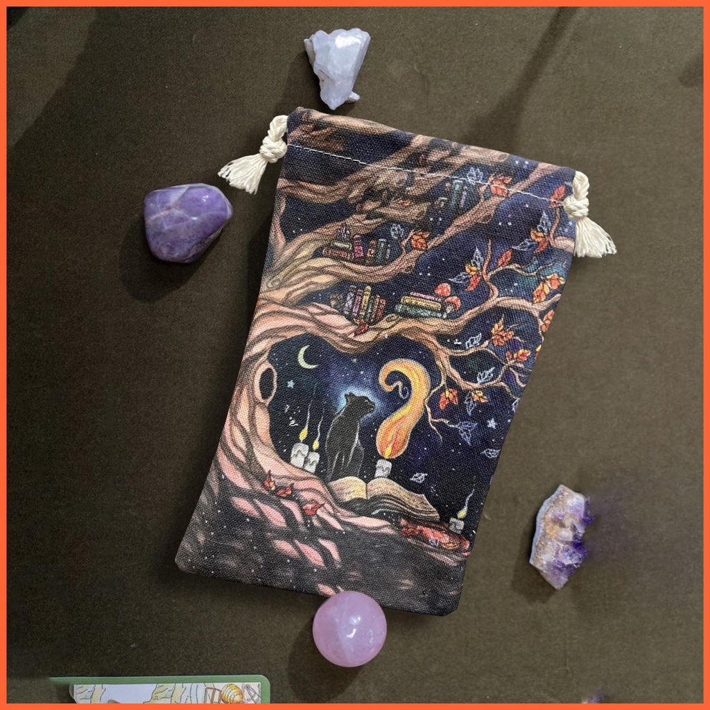 Túi Vải Đựng Bài Tarot 14x22cm Tiện Dụng