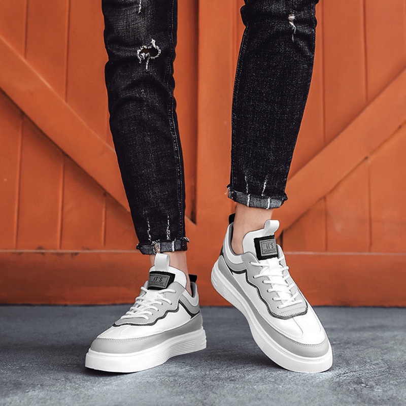 Giày sneaker IELGY thoáng khí có dây buộc dễ phối đồ cho nam