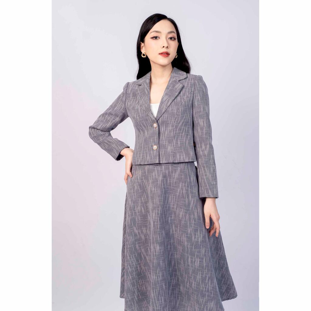 Set tay dài, cổ vest MMOutfit M-SBV070621075