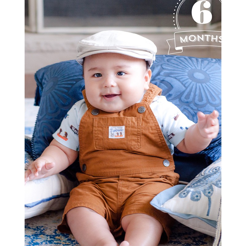 Set 2 món áo thun kèm yếm Car-tờ Auth Từ Mỹ (121I576)