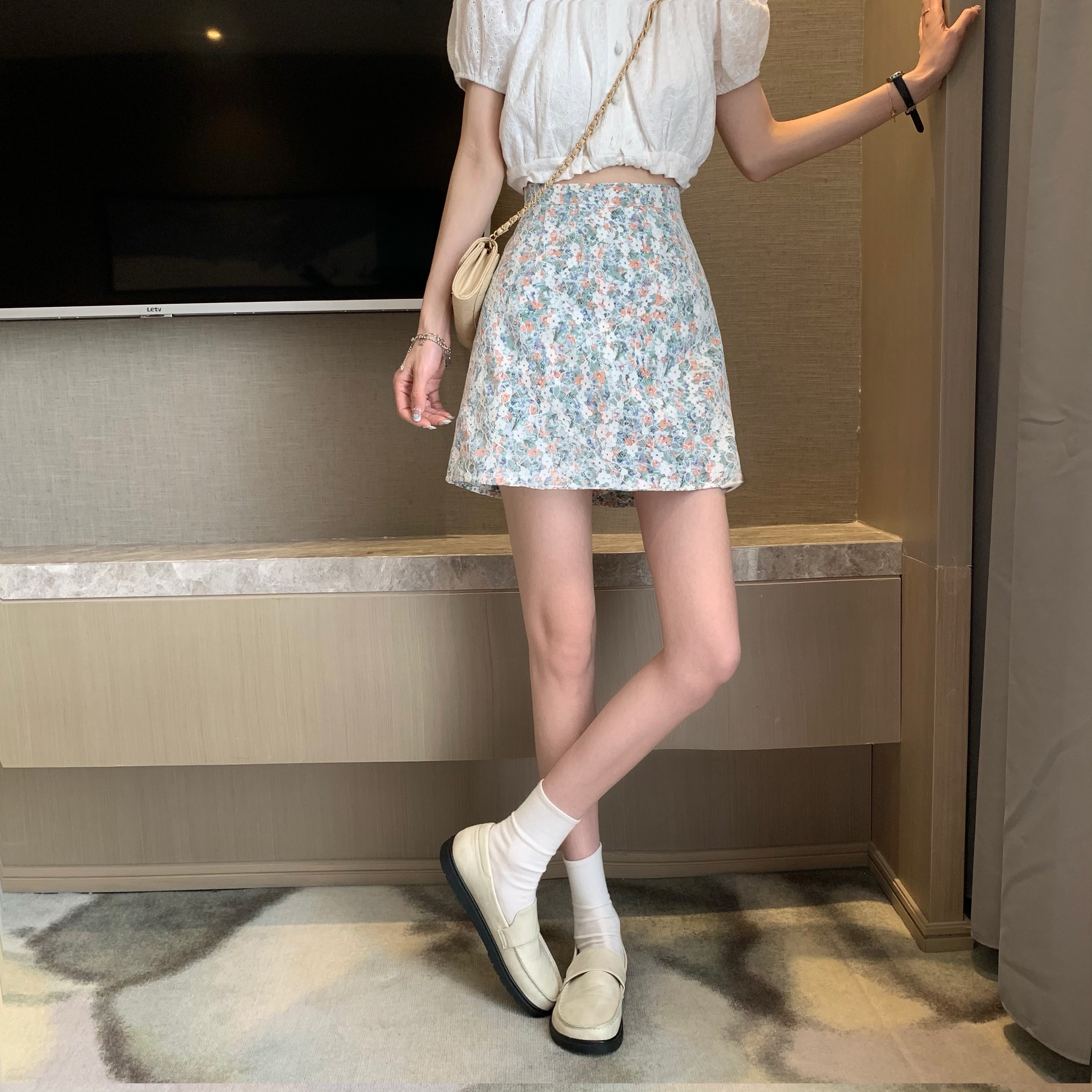 Chân Váy Chữ A Phối Ren Kiểu Retro Thời Trang Mùa Hè 2 Màu Lựa Chọn | BigBuy360 - bigbuy360.vn