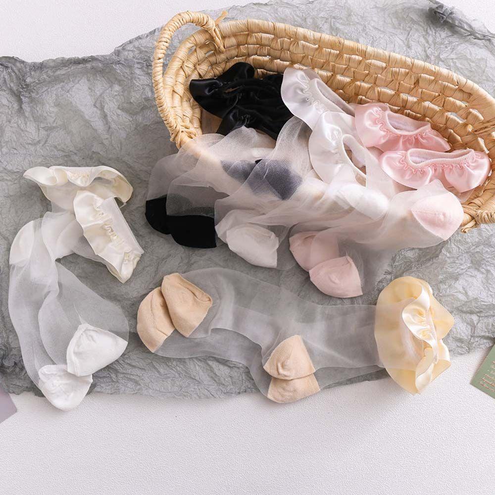 Vớ Lụa Cổ Vừa Phong Cách Nhật Bản Thời Trang Xuân Hè Cho Nữ