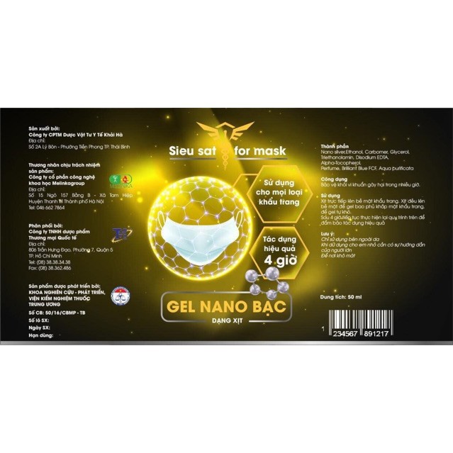 Chai xịt kháng khuẩn khẩu trang Vải - mùi hương dễ chịu | BigBuy360 - bigbuy360.vn