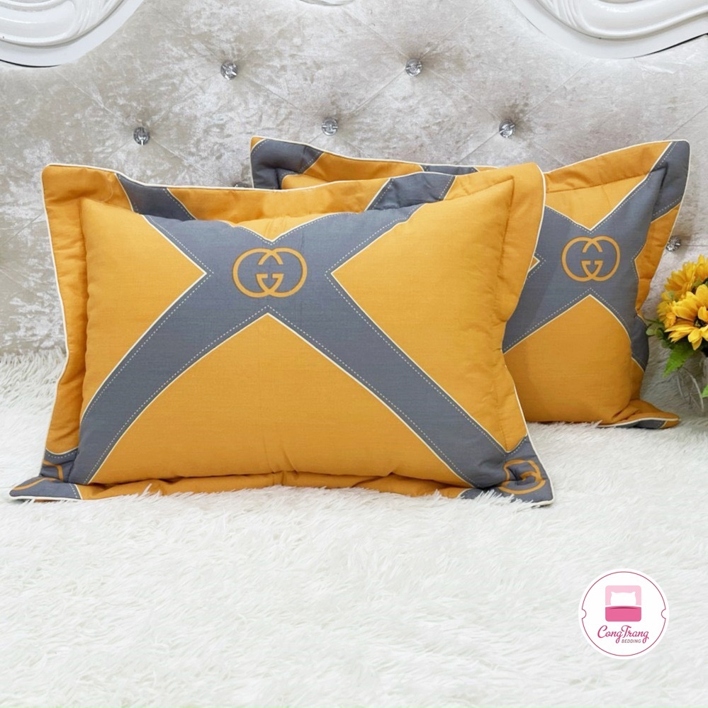 Đôi Vỏ Gối Đầu Cotton Hàn Quốc Loại Dày Đẹp Có Lót Bông - Kích Thước 45cm x 65cm | BigBuy360 - bigbuy360.vn