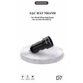 Tẩu sạc ô tô SENDEM D7 k