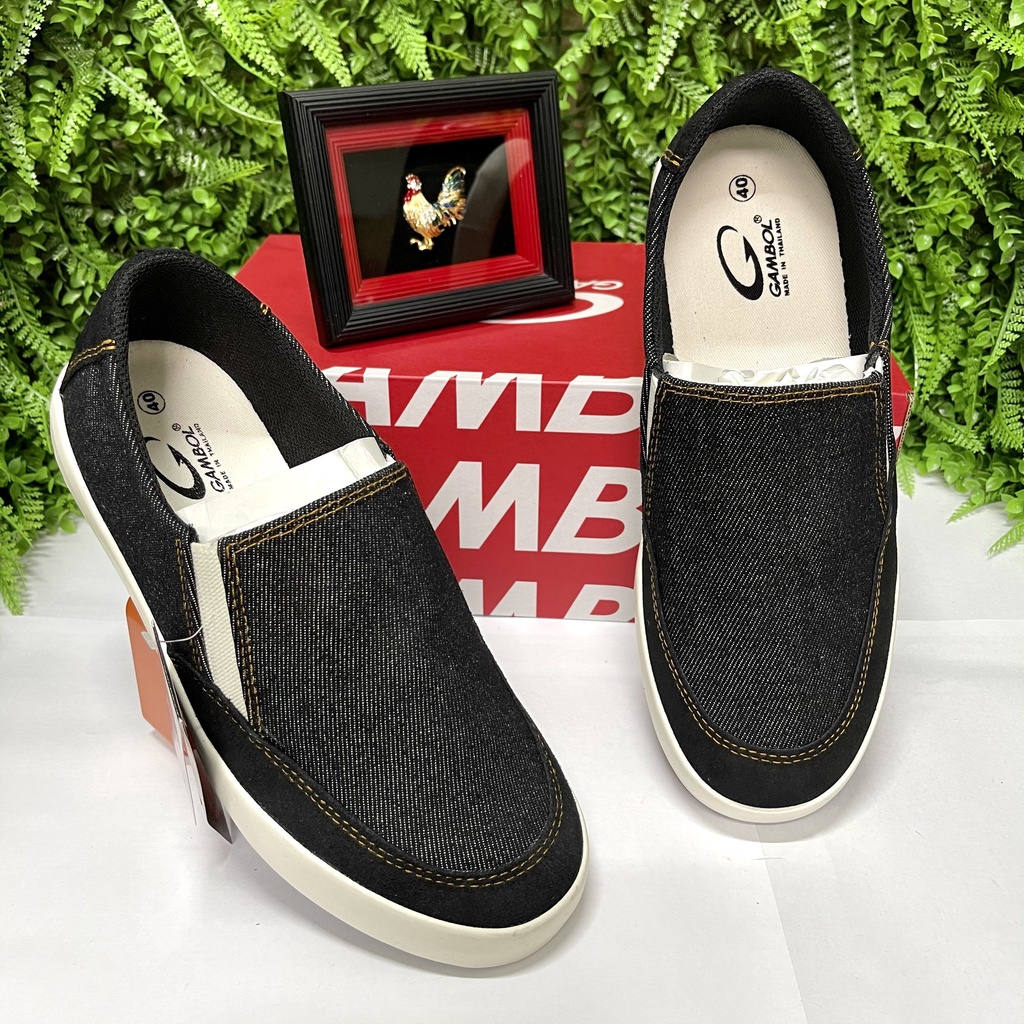 GIÀY LƯỜI NAM VẢI JEAN - BATA NAM CAO CẤP CHÍNH HÃNG THÁI LAN GAMBOL GB82106 | BigBuy360 - bigbuy360.vn