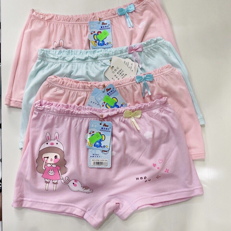 Quần chip , quần lót đùi đáng yêu cho bé gái vải cotton 100% chất đẹp 0786