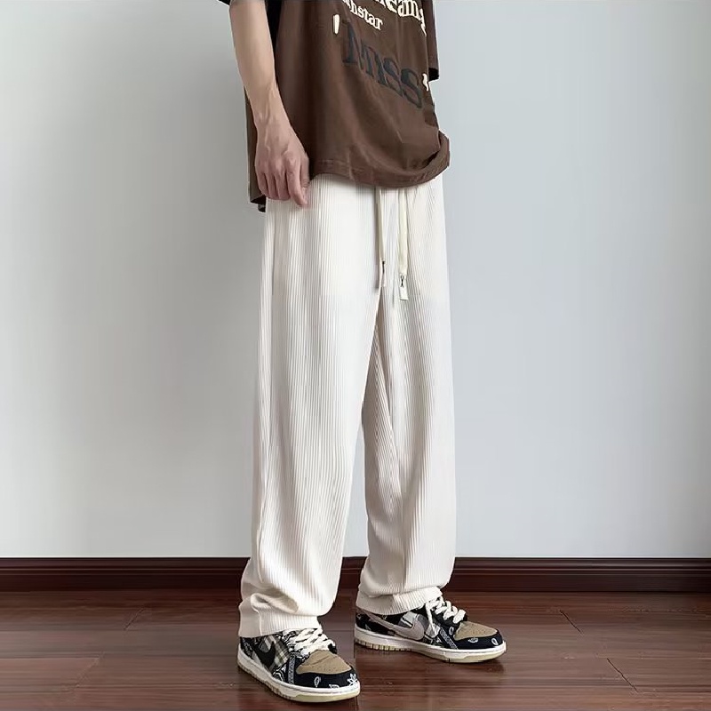 Quần ống rộng Lưng Thun Thoải Mái Phong Cách Hàn Quốc Thời Trang Cho Nam Size M-3XL