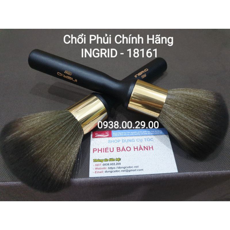 Cây Phủi Tóc Cao Cấp Ingrid, Chổi Phủi Tóc Lông Mịn Cho Salon.(Ảnh thật)