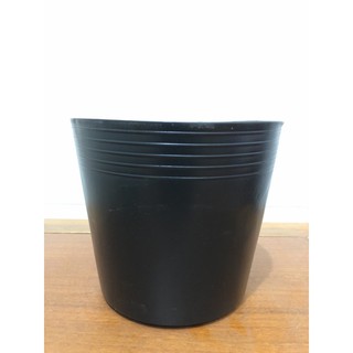20 chậu nhựa đen( chậu c8) trồng cây, ươm cây , chậu thay thế (cao 15, cm, rộng 17,5cm)
