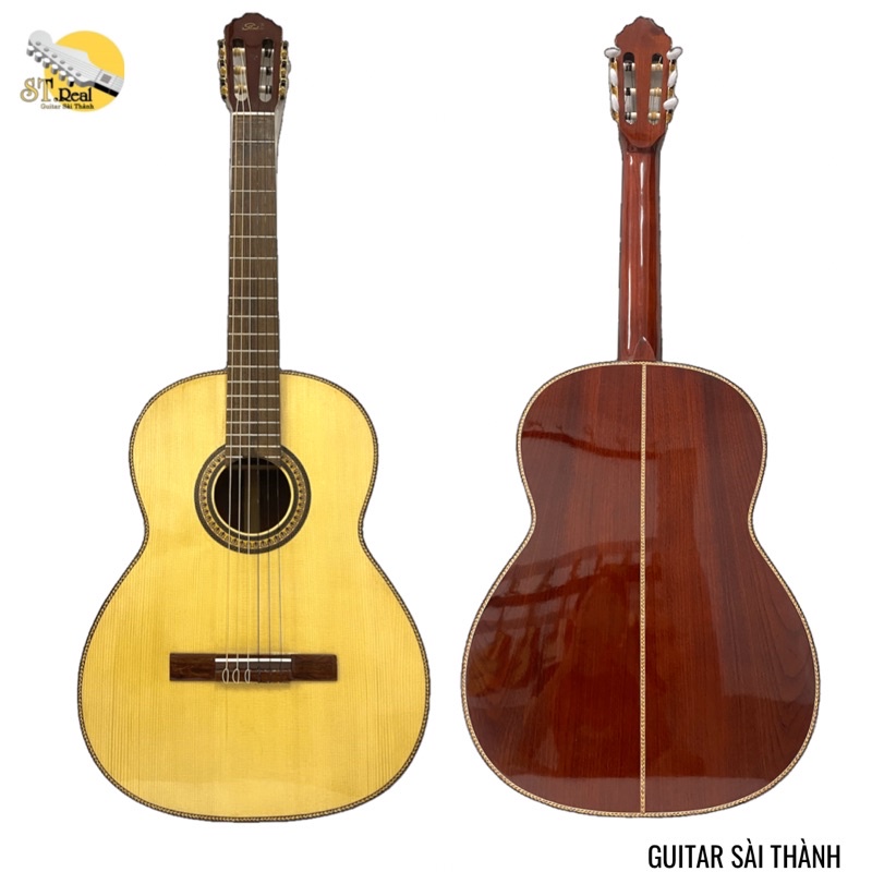 Đàn Guitar Classic Chính Hãng ST.Real Guitar Sài Thành Mã ST-C15 chất liệu gỗ thịt có ty chỉnh cần