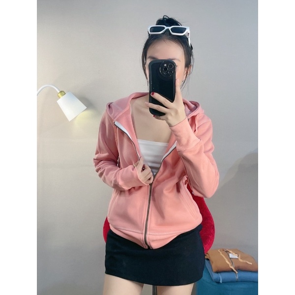 Áo khoác trơn thun da cá bo thun dày dặn ( kèm túi trong )