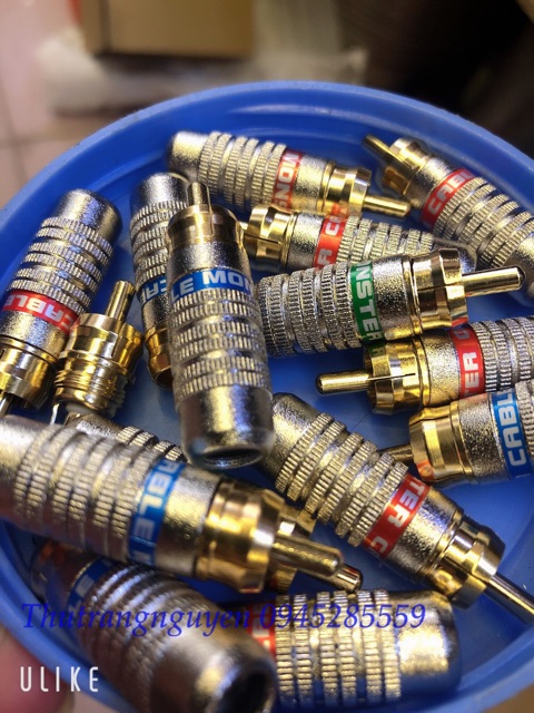 Jack (rắc)AV hàn dây có 3 màu MONTER( đơn giá 1 chiếc) | BigBuy360 - bigbuy360.vn