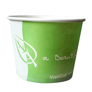 Set 50 bát giấy 12 oz có nắp