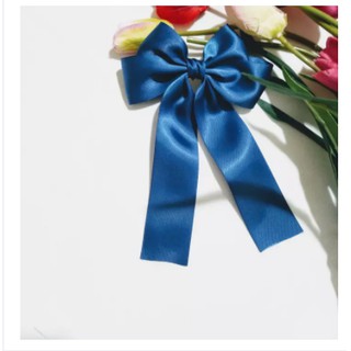kẹp nơ satin lụa mềm mịn
