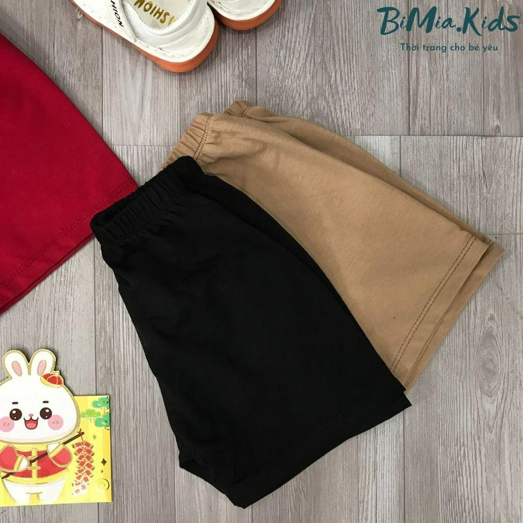 Quần đùi bé trai bé gái BIMIA KID chất cotton 100% rộng rãi thoáng mát fdbb