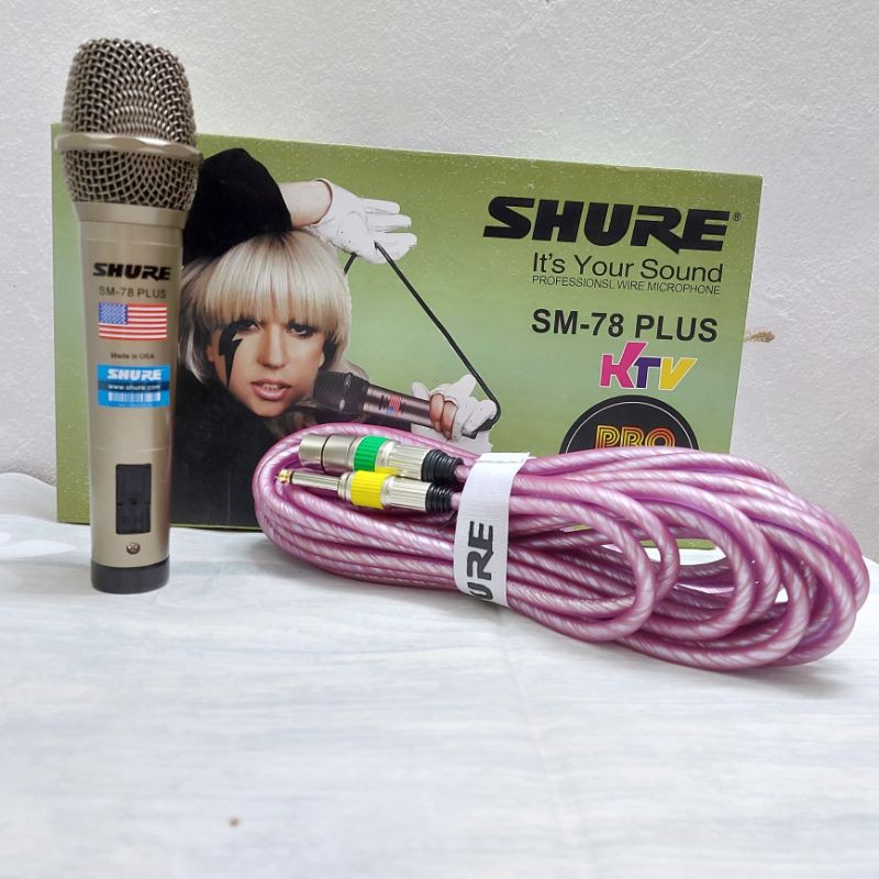 Micro có dây Shure SM-78 Plus chất lượng cao.