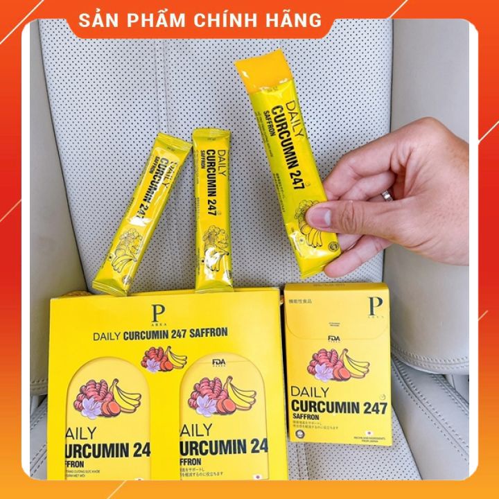 Thạch nghệ Saffron vị chuối 247 từ Nhật Bản, bổ sung tinh chất nghệ Nano Curcumin , tăng cường hệ miễn dịch của cơ thể