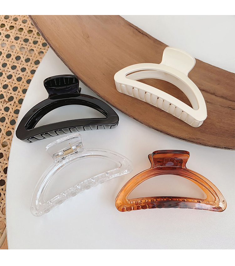 Kẹp Bấu Tóc Màu Hổ Phách Phong Cách Hàn Quốc
