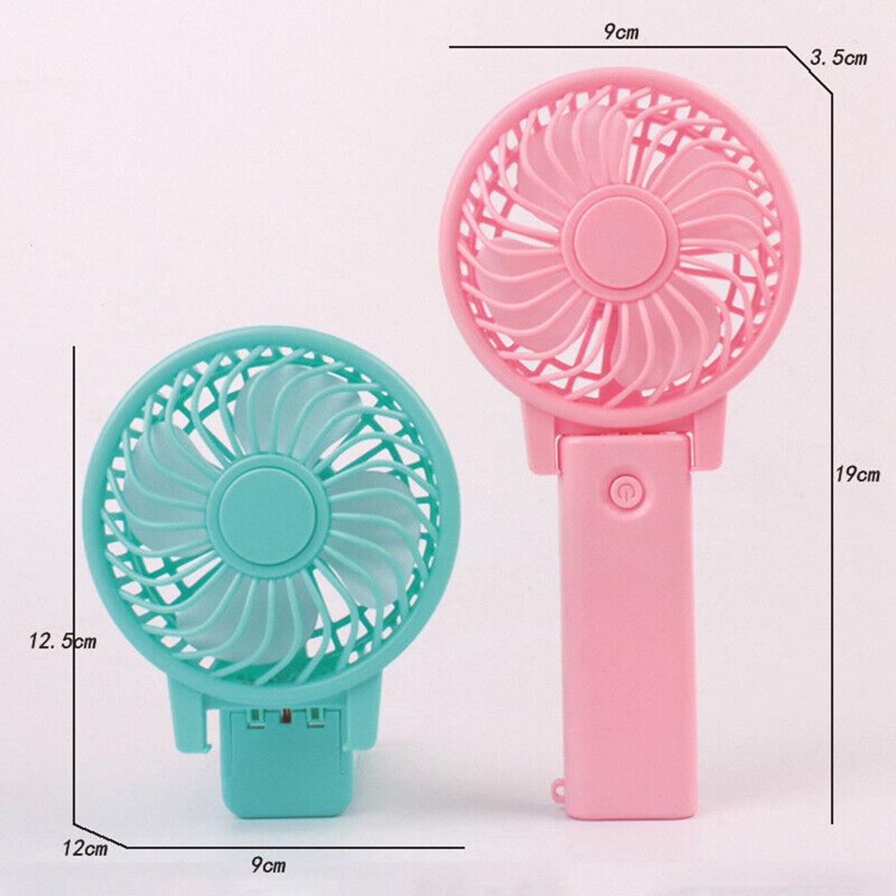 Quạt Mini Cầm Tay Để Bàn Chạy Bằng Pin Tiện Dụng