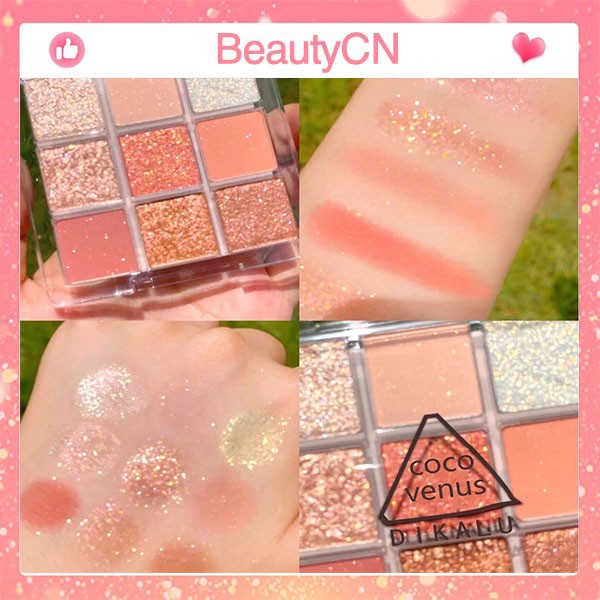 Phấn Mắt Nhũ 9 Ô Dikalu Coco Venus