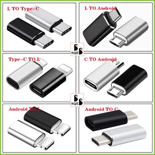 Bộ chuyển đổi micro usb to ligh to type-c to micro adapter type c for android converter data sync charging cable connector
